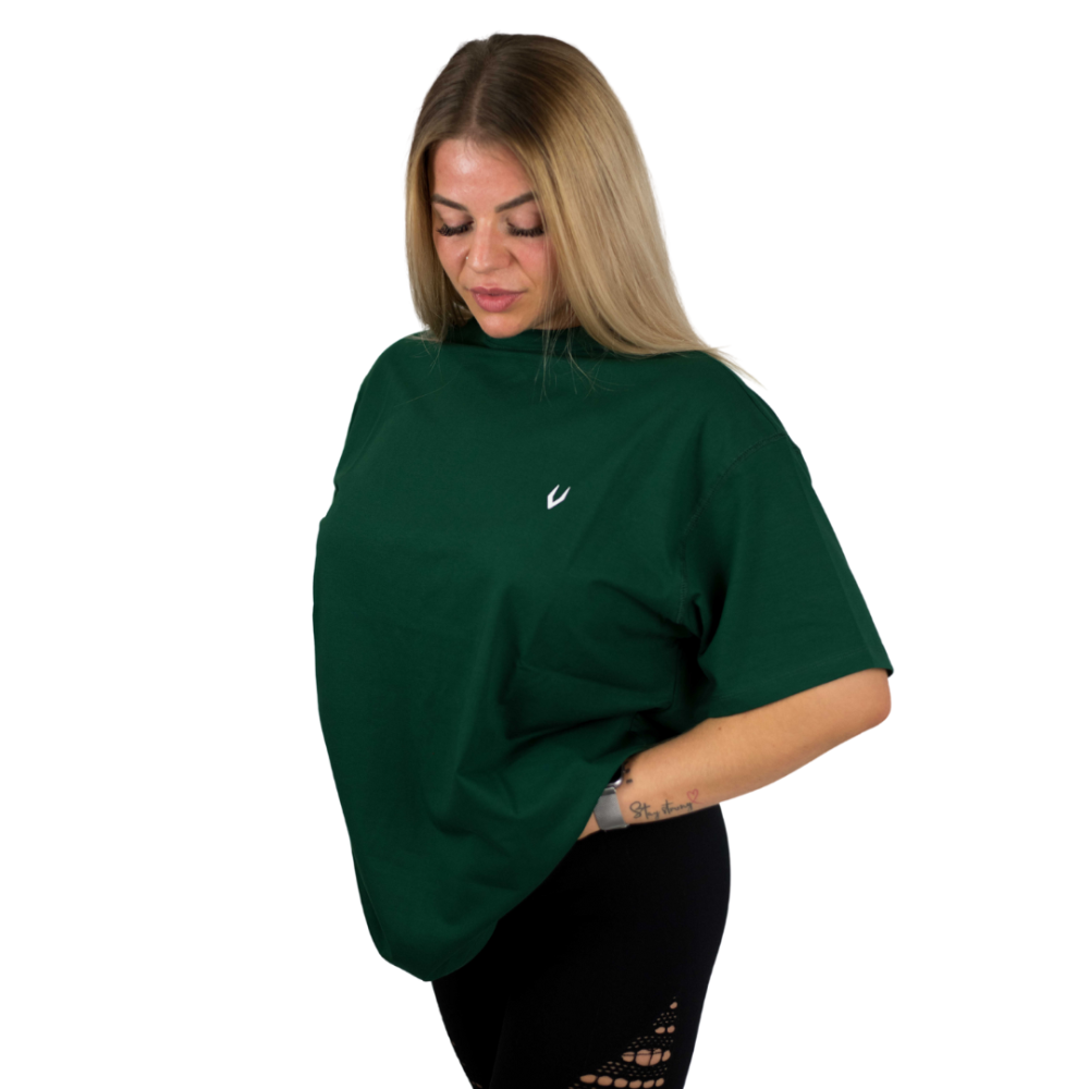 Oversize T-Shirt BACKPRINT - GREEN (WOMAN)