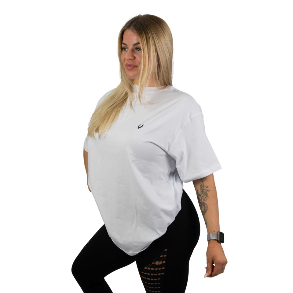 Oversize T-Shirt BACKPRINT - White (WOMAN)